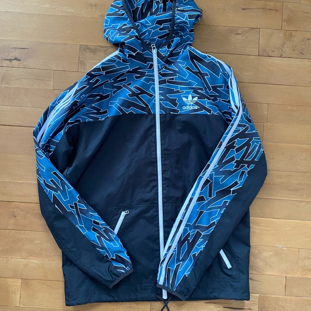 Adidas Black and Blue Jacket